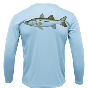 Saltwater Born Shirts S / ICE BLUE Snook Long Sleeve UPF 50+ Dry-Fit Shirt