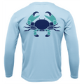 Saltwater Born Shirts S / ICE BLUE Stone Crab Long Sleeve UPF 50+ Dry-Fit Shirt