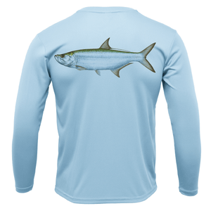 Saltwater Born Shirts S / ICE BLUE Tampa, FL Tarpon Long Sleeve UPF 50+ Dry-Fit Shirt