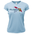 Saltwater Born Shirts S / ICE BLUE Tarpon Springs Florida Girl Women's Short Sleeve UPF 50+ Dry-Fit Shirt