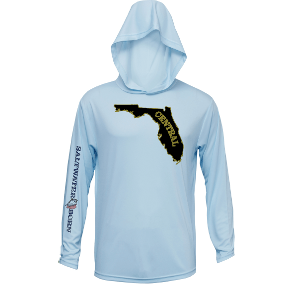 Saltwater Born Shirts S / ICE BLUE UCF Black and Gold Long Sleeve UPF 50+ Dry-Fit Hoodie