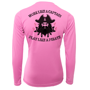 Saltwater Born Shirts S / PINK North Carolina Blackbeard Women's Long Sleeve UPF 50+ Dry-Fit Shirt