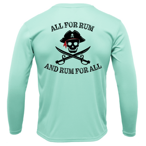 Saltwater Born Shirts S / SEAFOAM Saltwater Born "All for Rum and Rum for All" Long Sleeve UPF 50+ Dry-Fit Shirt