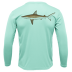 Saltwater Born Shirts S / SEAFOAM Siesta Key, FL Blacktip Long Sleeve UPF 50+ Dry-Fit Shirt