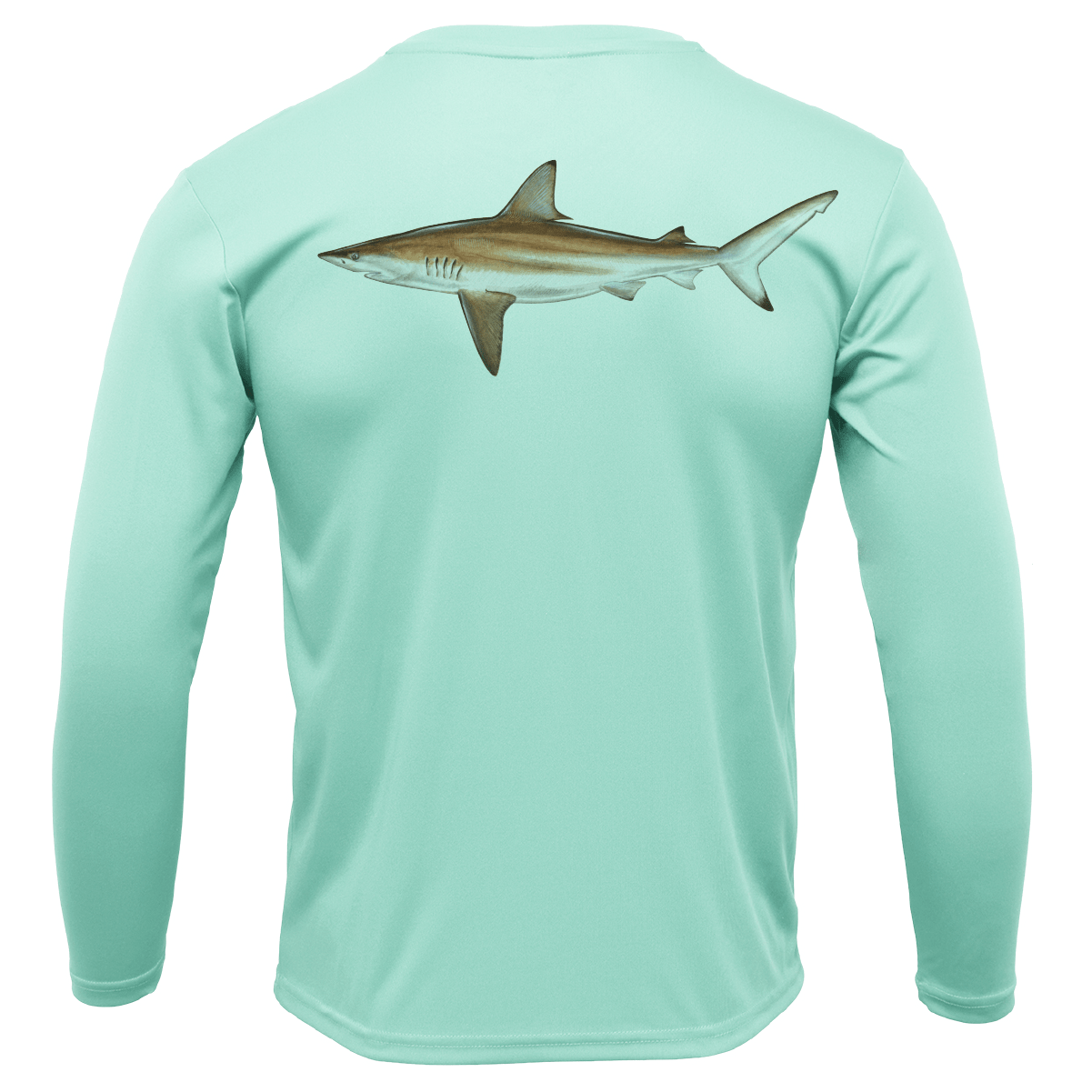 Saltwater Born Shirts S / SEAFOAM Siesta Key, FL Blacktip Long Sleeve UPF 50+ Dry-Fit Shirt