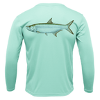 Saltwater Born Shirts S / SEAFOAM Tampa, FL Tarpon Long Sleeve UPF 50+ Dry-Fit Shirt