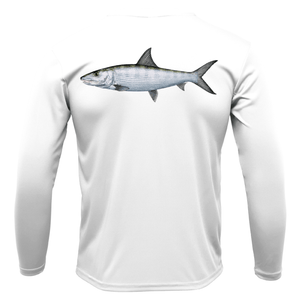 Saltwater Born Shirts S / WHITE Siesta Key Bonefish Long Sleeve UPF 50+ Dry-Fit Shirt