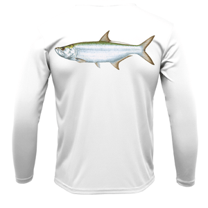 Saltwater Born Shirts S / WHITE Tampa, FL Tarpon Long Sleeve UPF 50+ Dry-Fit Shirt