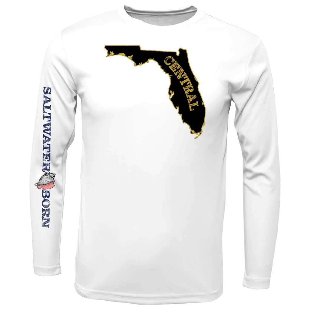 Saltwater Born Shirts S / WHITE UCF Black and Gold Long-Sleeve UPF 50+ Dry-Fit Shirt