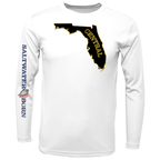 Saltwater Born Shirts S / WHITE UCF Black and Gold Long-Sleeve UPF 50+ Dry-Fit Shirt