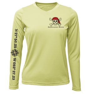 Saltwater Born Shirts Saltwater Born "All for Rum and Rum for All" Women's Long Sleeve UPF 50+ Dry-Fit Shirt