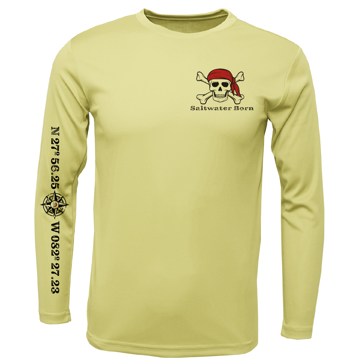Saltwater Born Shirts Saltwater Born Blackbeard Long Sleeve UPF 50+ Dry-Fit Shirt
