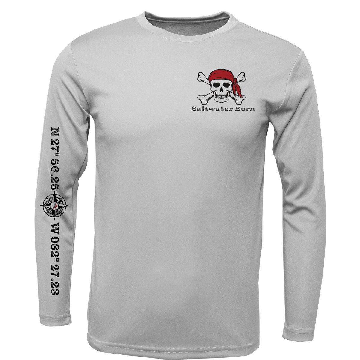 Saltwater Born Shirts Saltwater Born Blackbeard Long Sleeve UPF 50+ Dry-Fit Shirt