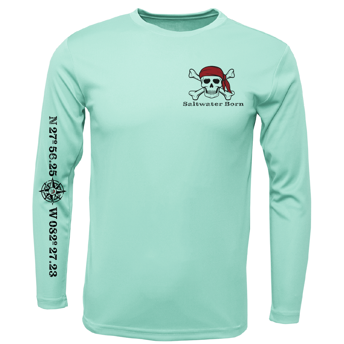 Saltwater Born Shirts Saltwater Born Blackbeard Long Sleeve UPF 50+ Dry-Fit Shirt