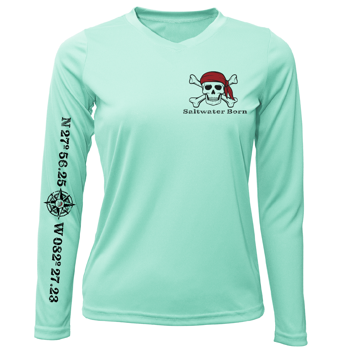 Saltwater Born Shirts Saltwater Born Blackbeard Women's Long Sleeve UPF50+ Dry-Fit Shirt