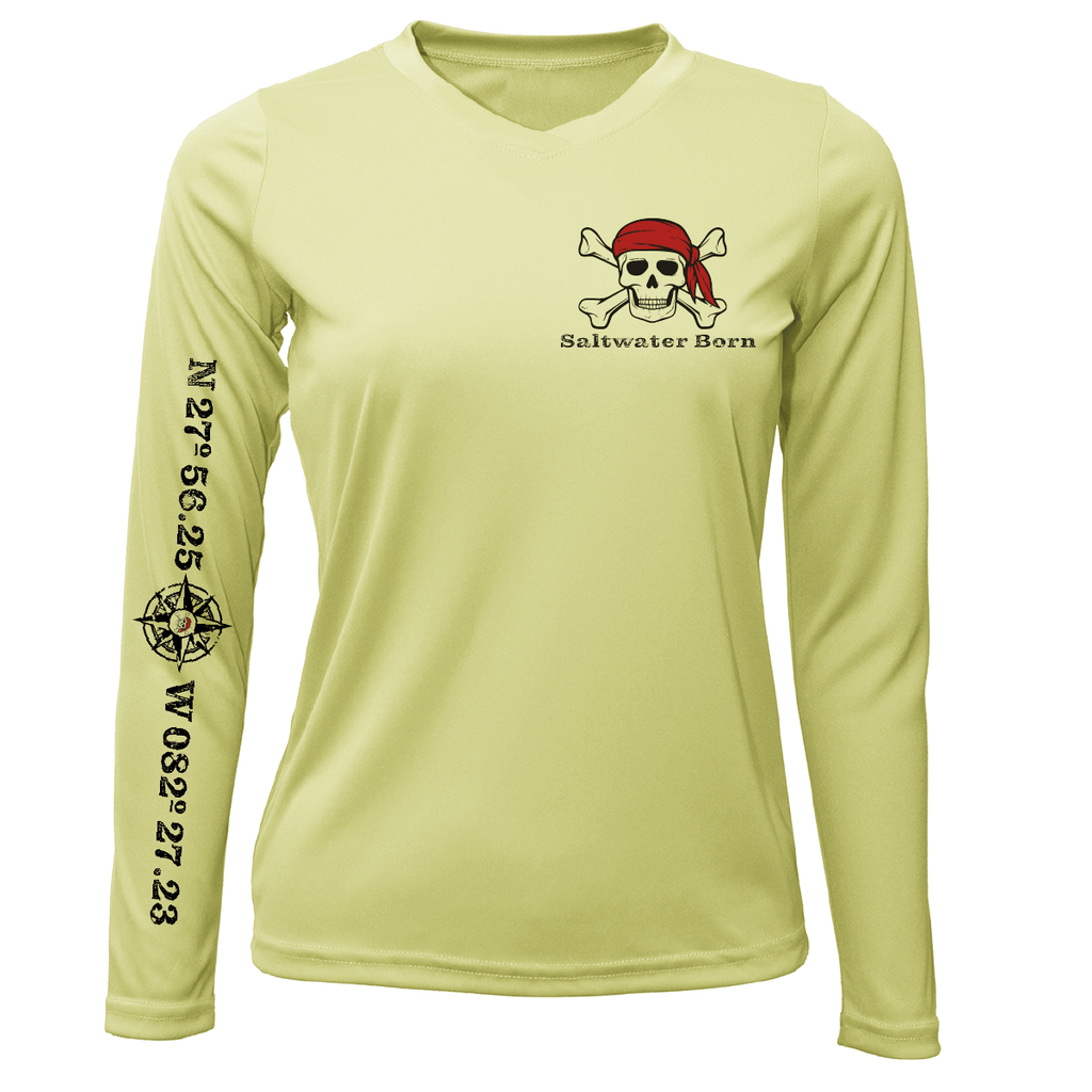 Saltwater Born Shirts Saltwater Born Blackbeard Women's Long Sleeve UPF50+ Dry-Fit Shirt