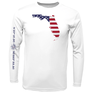 Saltwater Born Shirts Siesta Key, FL Florida USA Long Sleeve UPF 50+ Dry-Fit Shirt