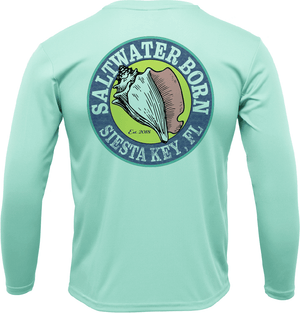 Saltwater Born Shirts Siesta Key, FL Hogfish Diver Long Sleeve UPF 50+ Dry-Fit Shirt