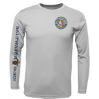 Saltwater Born Shirts Siesta Key, FL Realistic Turtle Long Sleeve UPF 50+ Dry-Fit Shirt