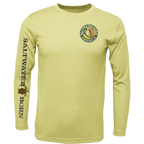 Saltwater Born Shirts Siesta Key, FL Realistic Turtle Long Sleeve UPF 50+ Dry-Fit Shirt