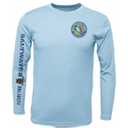 Saltwater Born Shirts Siesta Key, FL Realistic Turtle Long Sleeve UPF 50+ Dry-Fit Shirt