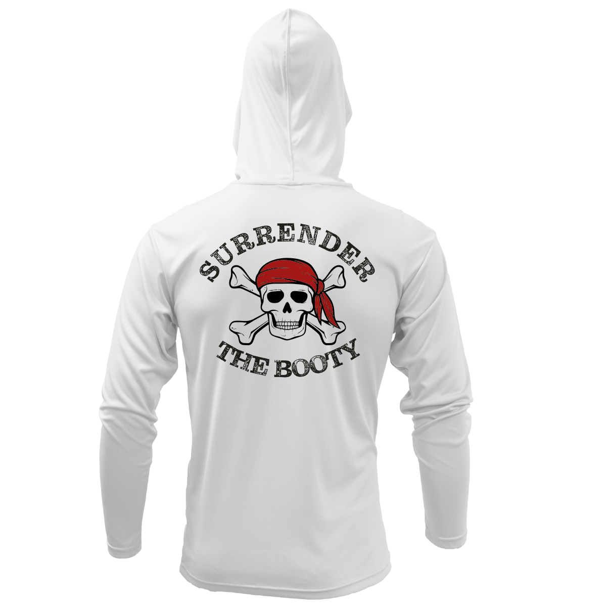 Saltwater Born Shirts Siesta Key, FL "Surrender The Booty" Long Sleeve UPF 50+ Dry-Fit Hoodie