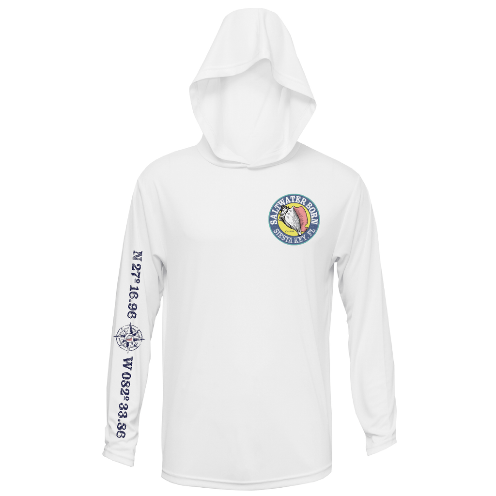Saltwater Born Shirts Siesta Key, FL "Surrender The Booty" Long Sleeve UPF 50+ Dry-Fit Hoodie