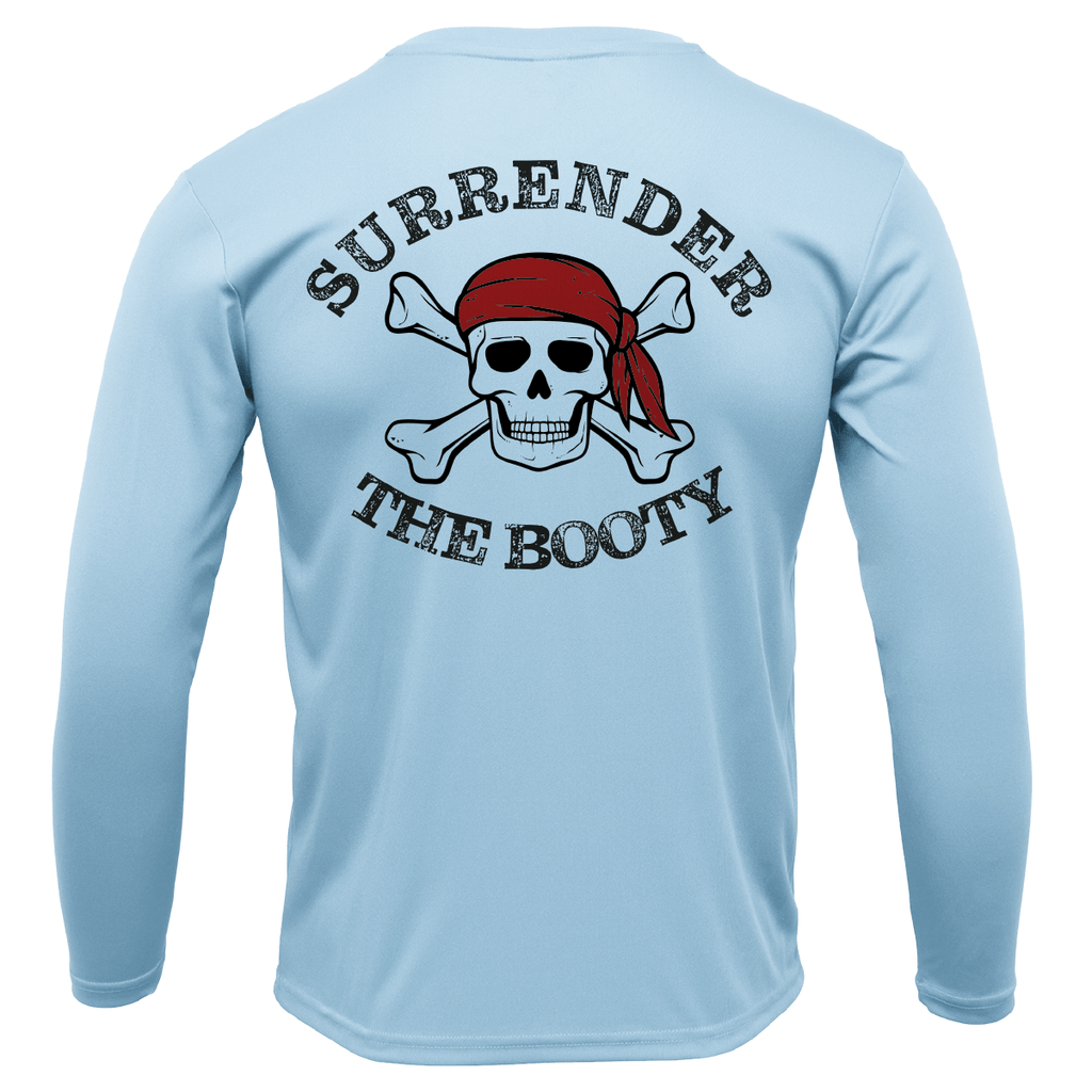 Saltwater Born Shirts Siesta Key, FL "Surrender The Booty" Long Sleeve UPF 50+ Dry-Fit Shirt