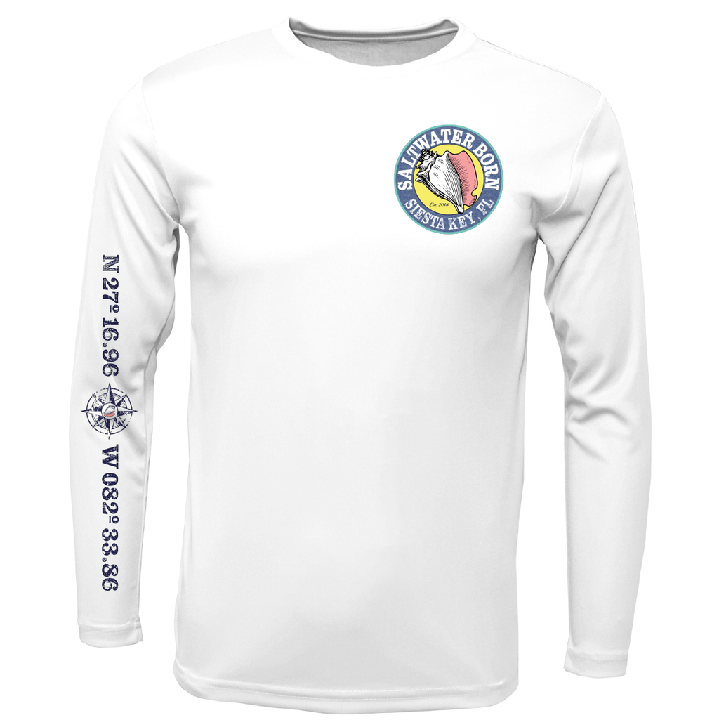 Saltwater Born Shirts Siesta Key, FL "Surrender The Booty" Long Sleeve UPF 50+ Dry-Fit Shirt