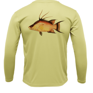Saltwater Born Shirts Siesta Key Hogfish Long Sleeve UPF 50+ Dry-Fit Shirt