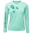 Saltwater Born Shirts Siesta Key Horseshoe Crab Women's Long Sleeve UPF 50+ Dry-Fit Shirt
