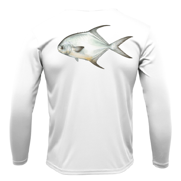 Saltwater Born Shirts Siesta Key Permit Long Sleeve UPF 50+ Dry-Fit Shirt