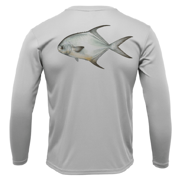 Saltwater Born Shirts Siesta Key Permit Long Sleeve UPF 50+ Dry-Fit Shirt