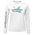 Saltwater Born Shirts Siesta Key "Saltwater Hair...Don't Care" Long Sleeve UPF 50+ Dry-Fit Shirt