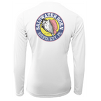 Saltwater Born Shirts Siesta Key "Saltwater Hair...Don't Care" Long Sleeve UPF 50+ Dry-Fit Shirt