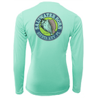 Saltwater Born Shirts Siesta Key "Saltwater Hair...Don't Care" Long Sleeve UPF 50+ Dry-Fit Shirt