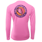 Saltwater Born Shirts Siesta Key "Saltwater Hair...Don't Care" Long Sleeve UPF 50+ Dry-Fit Shirt