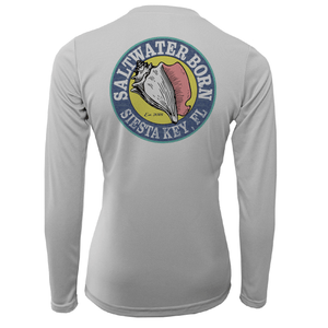 Saltwater Born Shirts Siesta Key "Saltwater Heals Everything" Long Sleeve UPF 50+ Dry-Fit Shirt