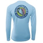 Saltwater Born Shirts Siesta Key "Saltwater Heals Everything" Long Sleeve UPF 50+ Dry-Fit Shirt