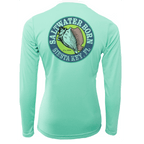 Saltwater Born Shirts Siesta Key "Saltwater Heals Everything" Long Sleeve UPF 50+ Dry-Fit Shirt