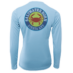Saltwater Born Shirts Siesta Key Steamed Crab Women's Long Sleeve UPF 50+ Dry-Fit Shirt