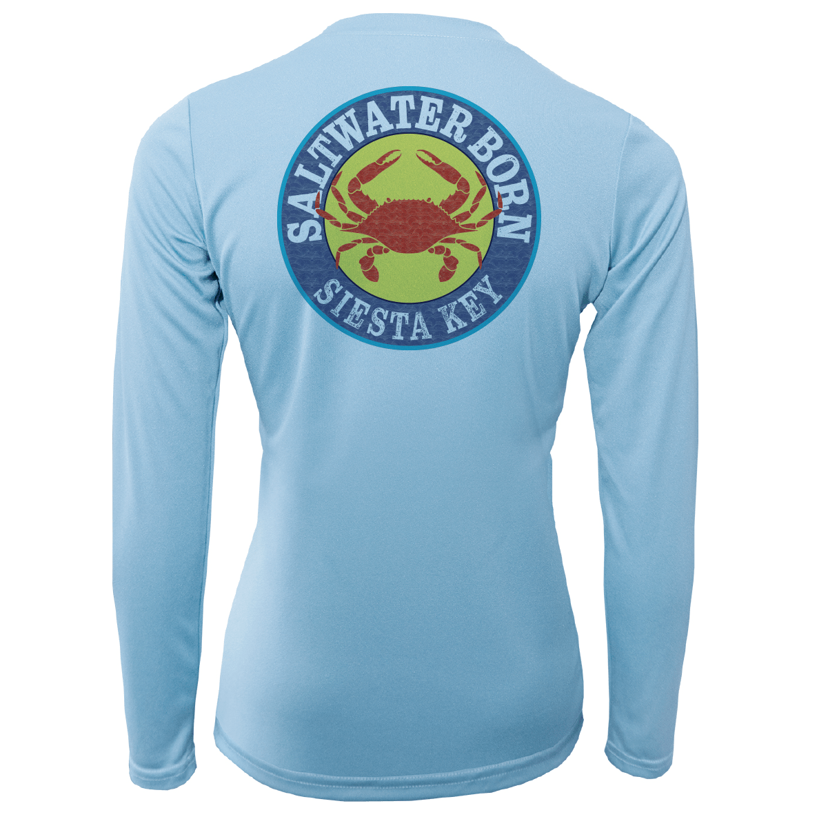 Saltwater Born Shirts Siesta Key Steamed Crab Women's Long Sleeve UPF 50+ Dry-Fit Shirt