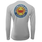 Saltwater Born Shirts Siesta Key Steamed Crab Women's Long Sleeve UPF 50+ Dry-Fit Shirt