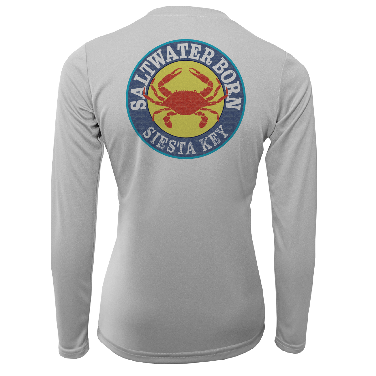 Saltwater Born Shirts Siesta Key Steamed Crab Women's Long Sleeve UPF 50+ Dry-Fit Shirt