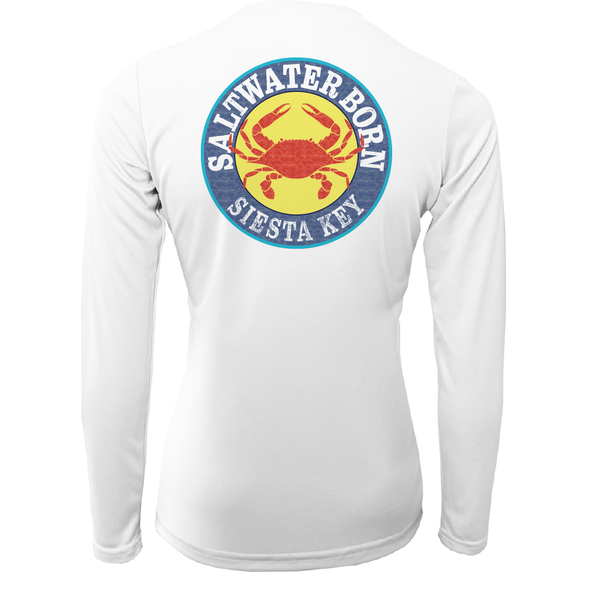 Saltwater Born Shirts Siesta Key Steamed Crab Women's Long Sleeve UPF 50+ Dry-Fit Shirt