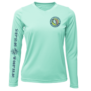 Saltwater Born Shirts Siesta Key "Surrender The Booty" Women's Long Sleeve UPF 50+ Dry-Fit Shirt