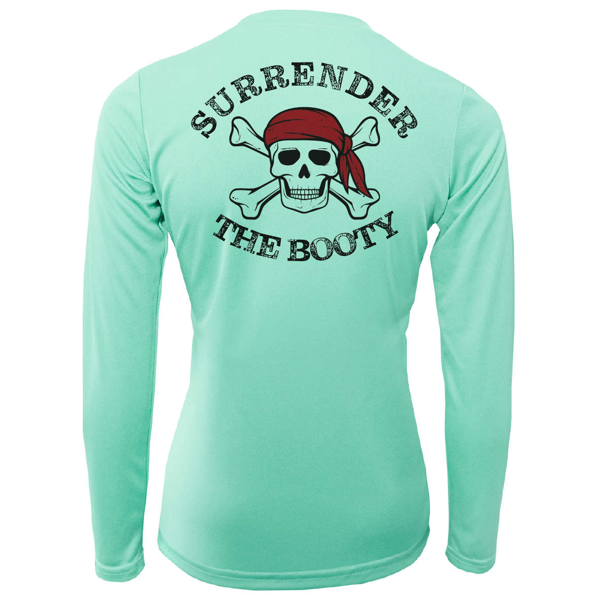 Saltwater Born Shirts Siesta Key "Surrender The Booty" Women's Long Sleeve UPF 50+ Dry-Fit Shirt