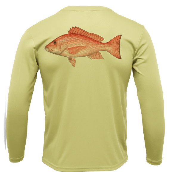 Saltwater Born Shirts Snapper Long Sleeve UPF 50+ Dry-Fit Shirt