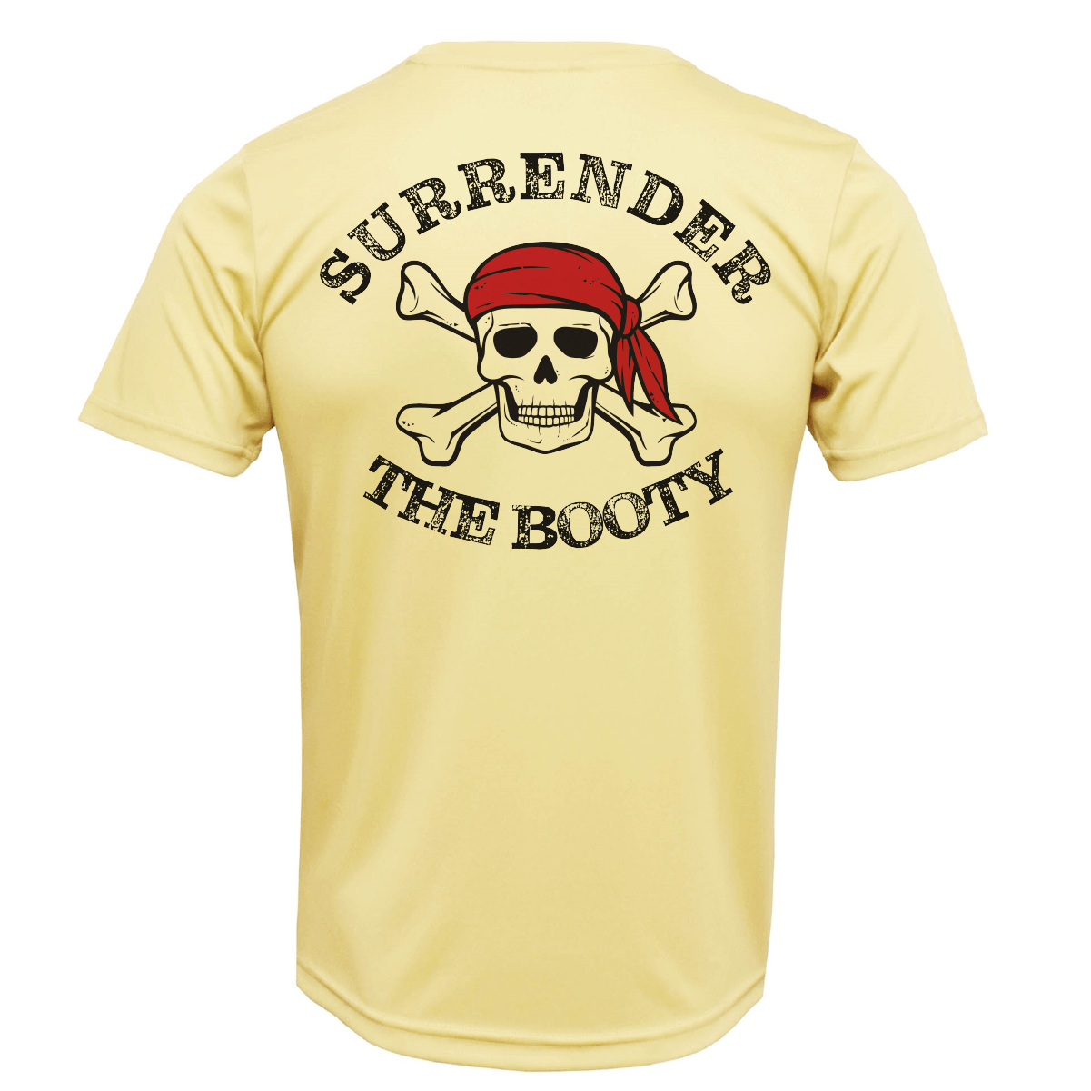 Saltwater Born Shirts St. Pete Beach, FL "Surrender The Booty" Men's Short Sleeve UPF 50+ Dry-Fit Shirt