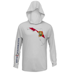 SALTWATER BORN Shirts State of Florida Long Sleeve UPF 50+ Dry-Fit Hoodie
